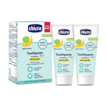 Chicco Toothpaste Apple Banana -6Y No Flourid pack