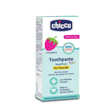 Chicco Toothpaste Strawberry -6Y No Fluorid pack