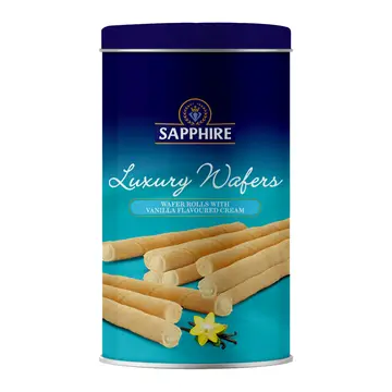 Sapphire Luxury Wafer Roll Vanilla pack