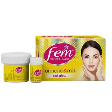 Fem Fr.Creme Bleach Turmeric & Milk pack