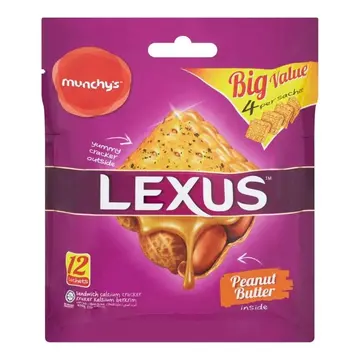 Munchys Lexus Sandwich Cracker Peanut pack