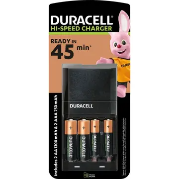 Duracell Rec Charger 2AA & AAA pack