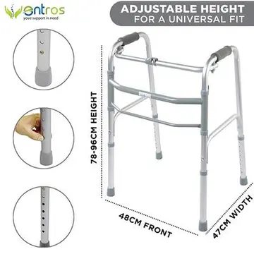Entros Height Adjustable Walking Model -Silver pack