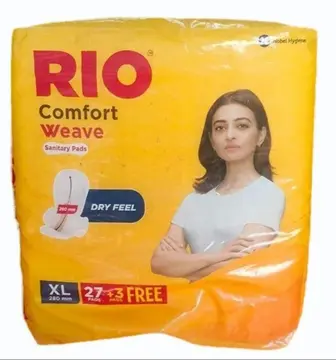 Rio Sanitary Napkins Xlarge Comfort Weave 18C pack
