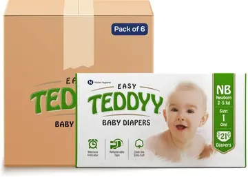Teddy Baby Diapers Premium Newborn pack