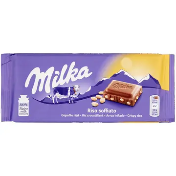 Milka Milk Whith Rice Crisp pack