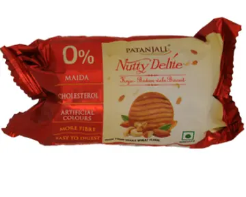 Patanjali Nutty Delite Biscuits pack