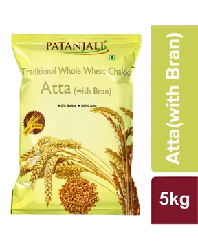 Patanjali Whole Wheat Atta pack