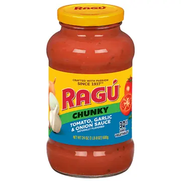 Ragu Tomato Garlic & Onoin Sauce pack