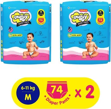 Snuggy Baby Pants Medium 12C pack
