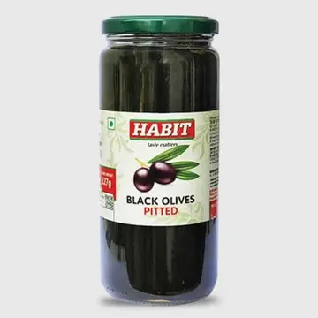 Habit Olives Black Pitted pack