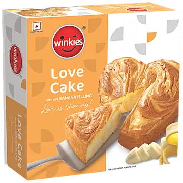 Winkies Love Cake Banana Filling pack