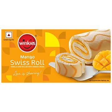 Winkies Swiss Roll Mango pack